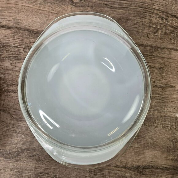 Vintage Pyrex Verde Avocado Green 2 Qt Round Casserole Baking Dish With Lid #024 - Picture 2 of 16